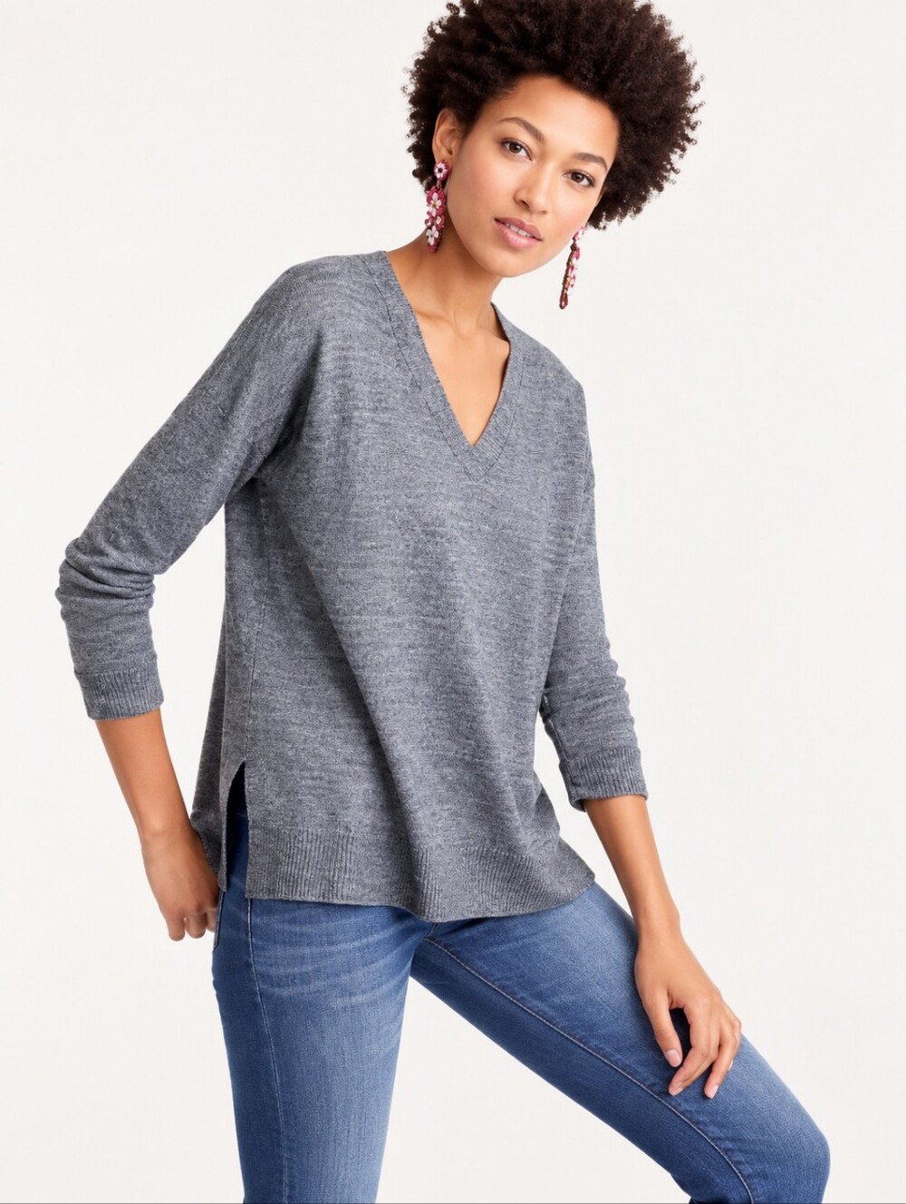 J. Crew V- Neck Wool Sweater Size XS